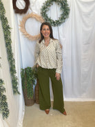 Geo Blouse-Long Sleeve Tops-ENTRO-The Silo Boutique, Women's Fashion Boutique Located in Warren and Grand Forks North Dakota