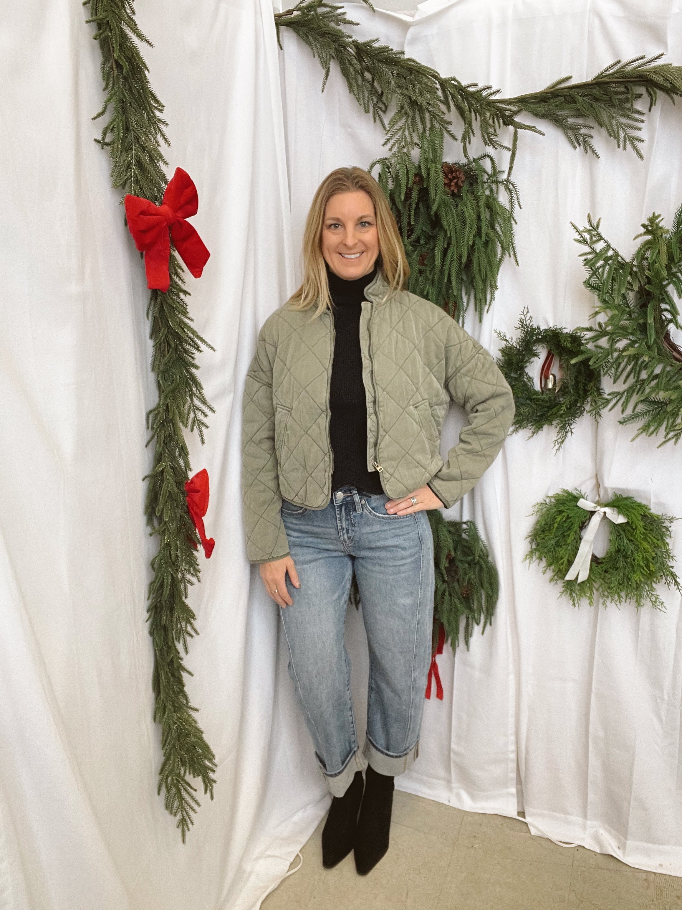 Mica Dusty Sky Barrel Jeans-Jeans-mica-The Silo Boutique, Women's Fashion Boutique Located in Warren and Grand Forks North Dakota