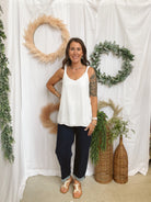 Risen Dark Boyfriend Slouchy Crop Jeans-Jeans-risen-The Silo Boutique, Women's Fashion Boutique Located in Warren and Grand Forks North Dakota