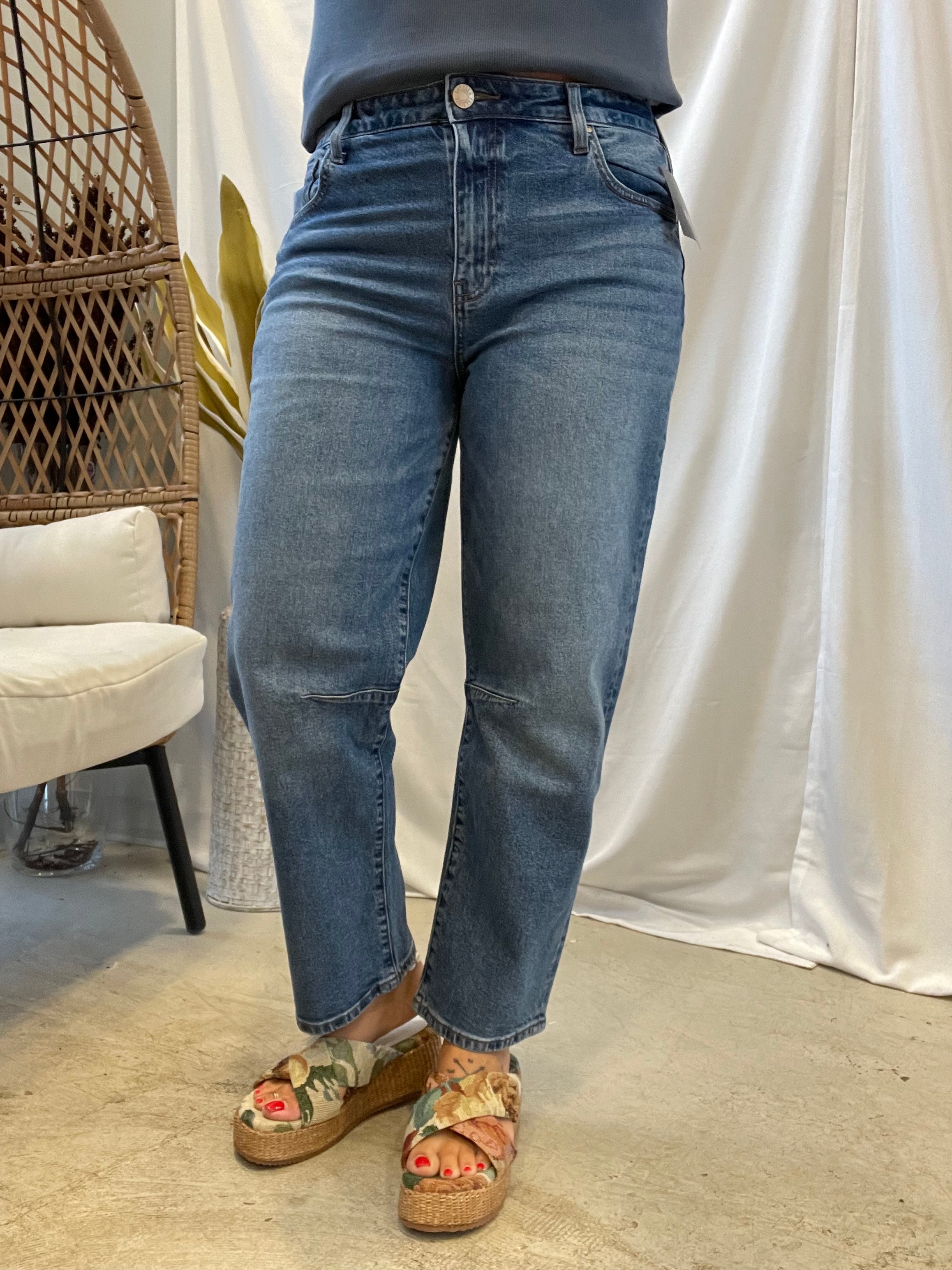 Kut Ashley High Rise Barrel Leg Jeans-Final Sale-Jeans-Kut-The Silo Boutique, Women's Fashion Boutique Located in Warren and Grand Forks North Dakota