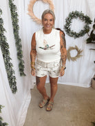 Mallard Drawstring Shorts-Shorts-anniewear-The Silo Boutique, Women's Fashion Boutique Located in Warren and Grand Forks North Dakota