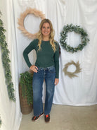 Risen Emma Crease Straight Jeans-Jeans-risen-The Silo Boutique, Women's Fashion Boutique Located in Warren and Grand Forks North Dakota
