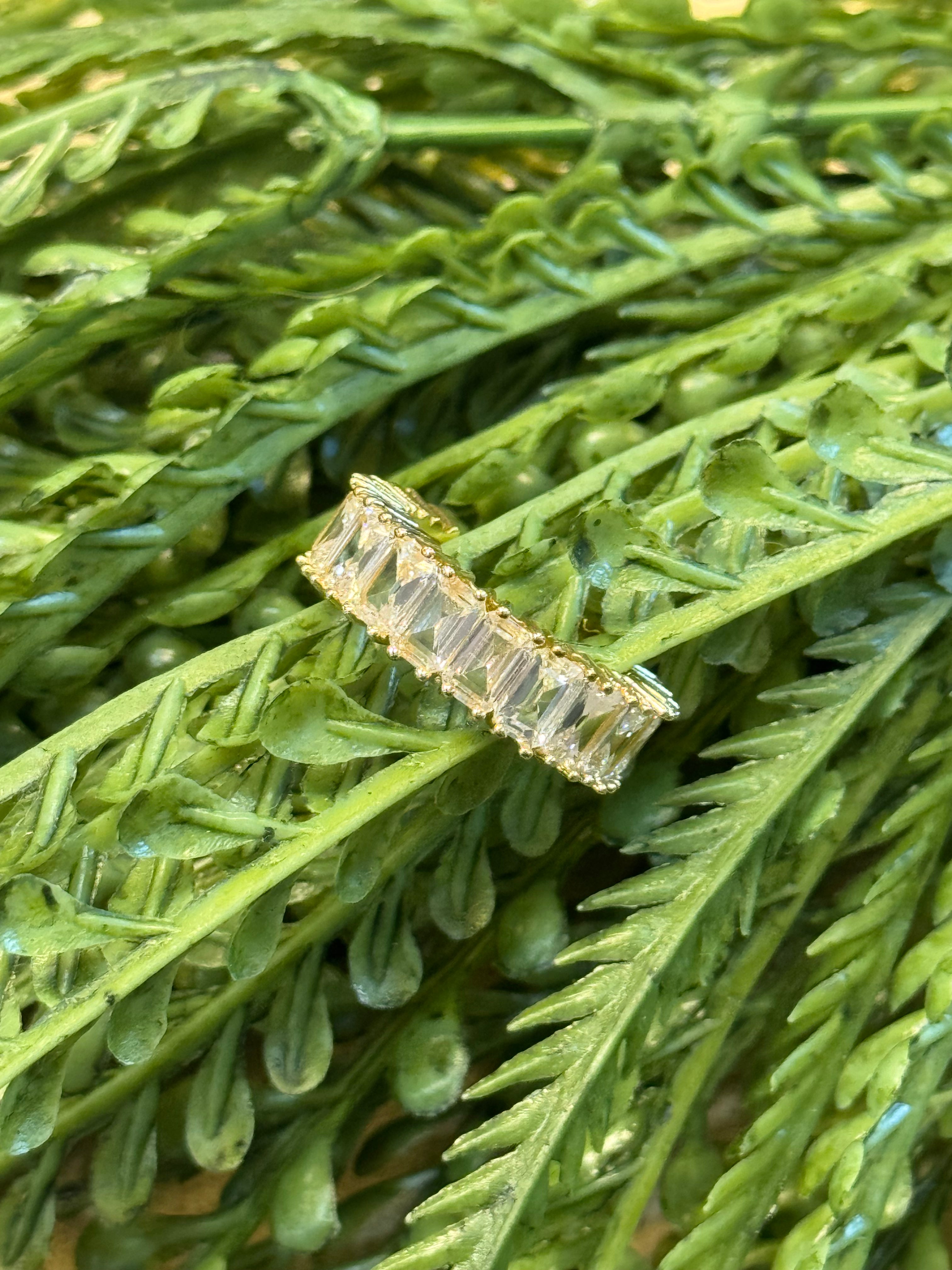 Baguette Open Band Ring-Rings-fame-The Silo Boutique, Women's Fashion Boutique Located in Warren and Grand Forks North Dakota