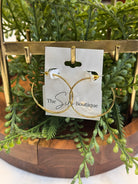 Hammered Hoop Earrings-Gold-Earrings-Fame-The Silo Boutique, Women's Fashion Boutique Located in Warren and Grand Forks North Dakota