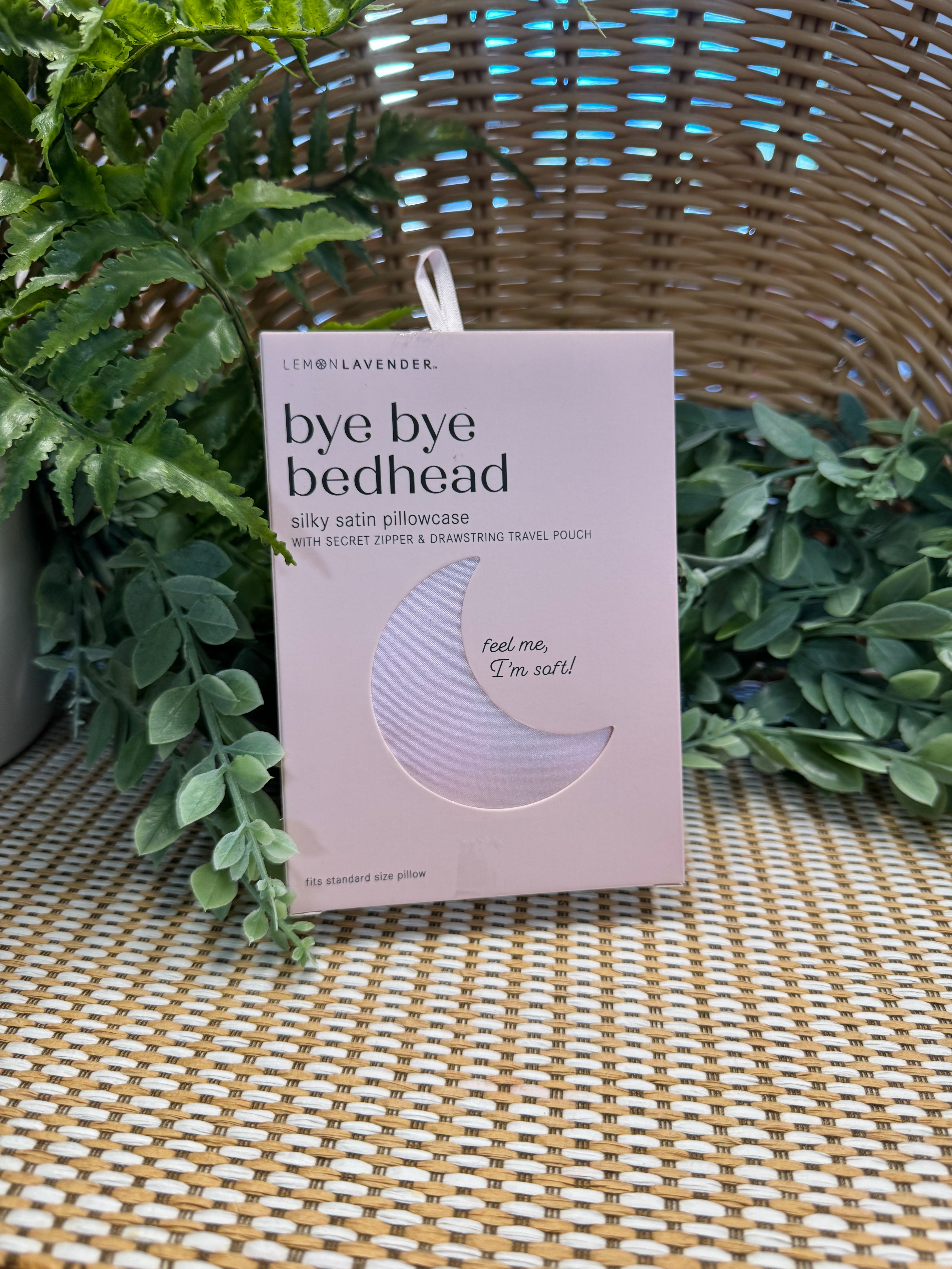 Lemon Lavender Satin Pillowcase-pillowcase-dm-The Silo Boutique, Women's Fashion Boutique Located in Warren and Grand Forks North Dakota