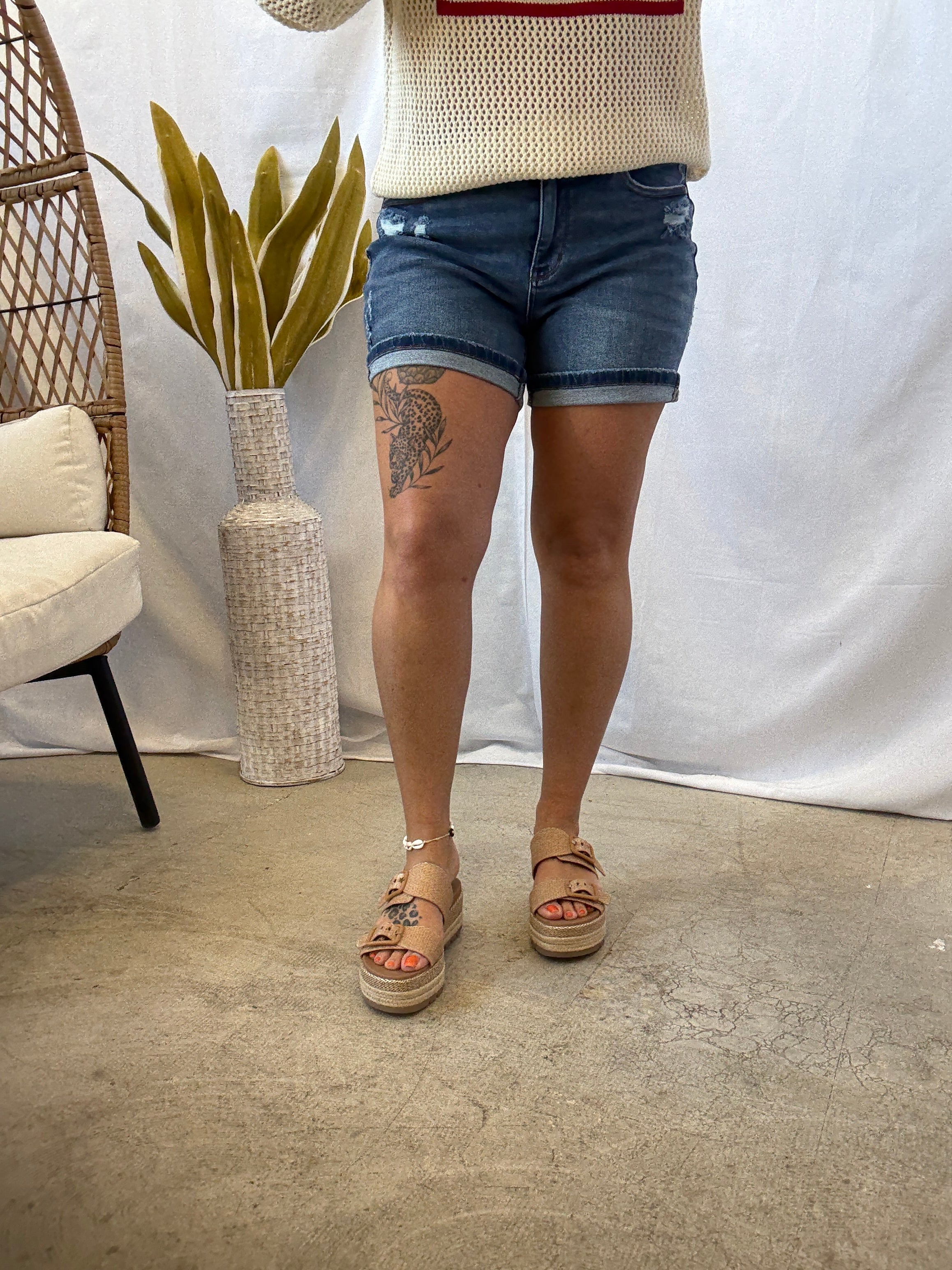Judy Blue Mr Dad Shorts-Shorts-judy blue-The Silo Boutique, Women's Fashion Boutique Located in Warren and Grand Forks North Dakota