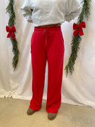 Rae Mode Scuba Pant-Red-Pants-rae mode-The Silo Boutique, Women's Fashion Boutique Located in Warren and Grand Forks North Dakota