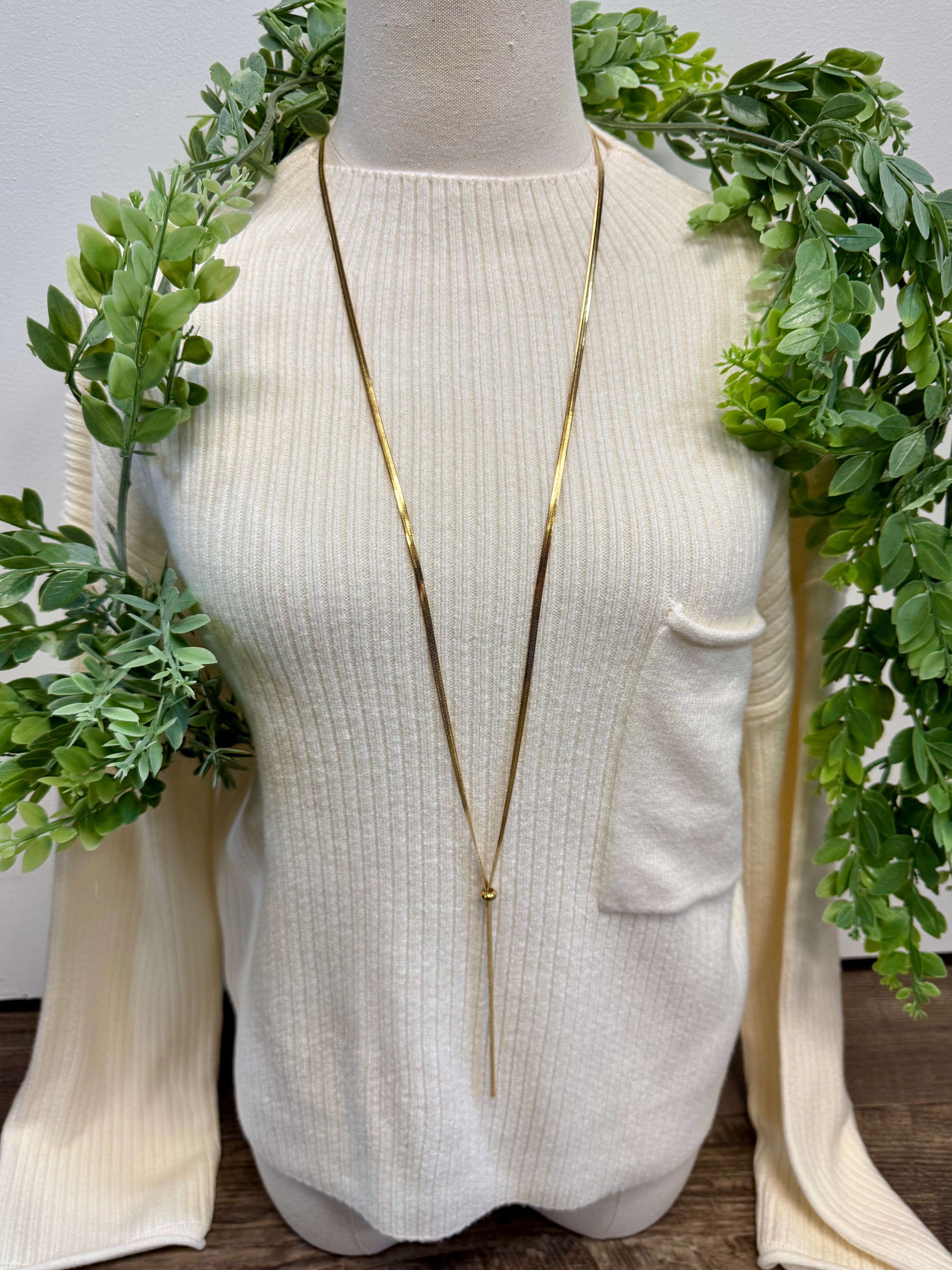 M & S Bolo Necklace-Final Sale-Necklaces-mila and stevie-The Silo Boutique, Women's Fashion Boutique Located in Warren and Grand Forks North Dakota