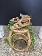 Corky's Glad You Made It Sandal-Camel Faux Suede-Shoes-corkys-The Silo Boutique, Women's Fashion Boutique Located in Warren and Grand Forks North Dakota