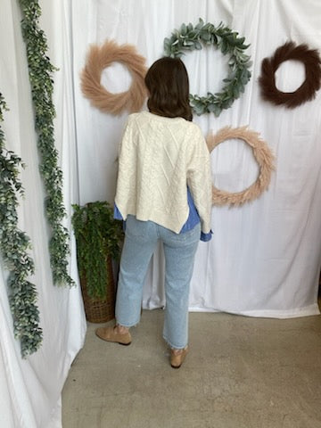 By Together Cele Twofer Sweater-Sweaters-by together-The Silo Boutique, Women's Fashion Boutique Located in Warren and Grand Forks North Dakota