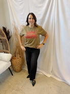 Merry Christmas Leopard Tee-Graphic Tees-Summer Tees-The Silo Boutique, Women's Fashion Boutique Located in Warren and Grand Forks North Dakota