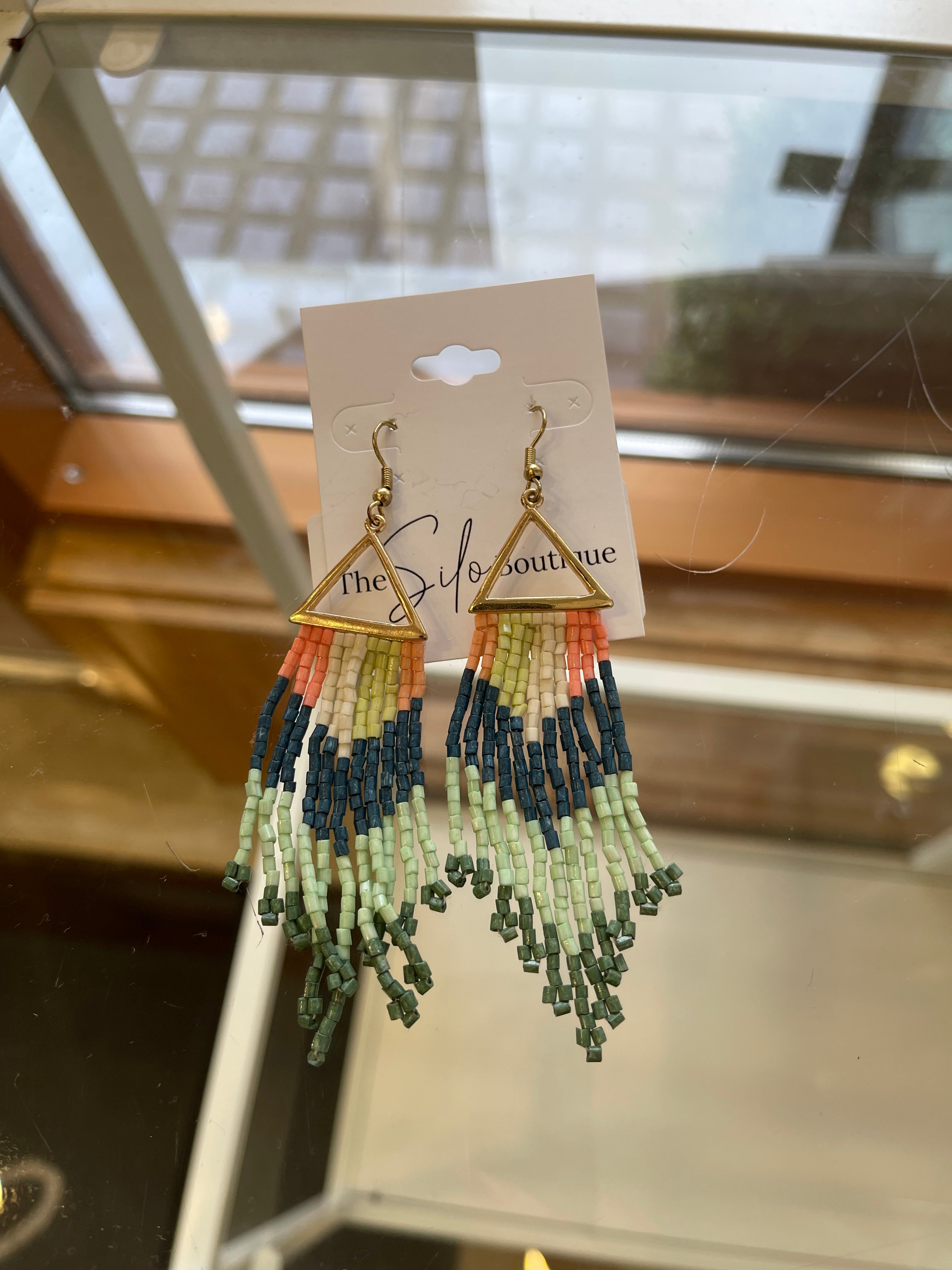 Irie Bead Chandelier Earrings-Earrings-howard-The Silo Boutique, Women's Fashion Boutique Located in Warren and Grand Forks North Dakota