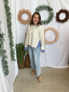 By Together Cele Twofer Sweater-Sweaters-by together-The Silo Boutique, Women's Fashion Boutique Located in Warren and Grand Forks North Dakota