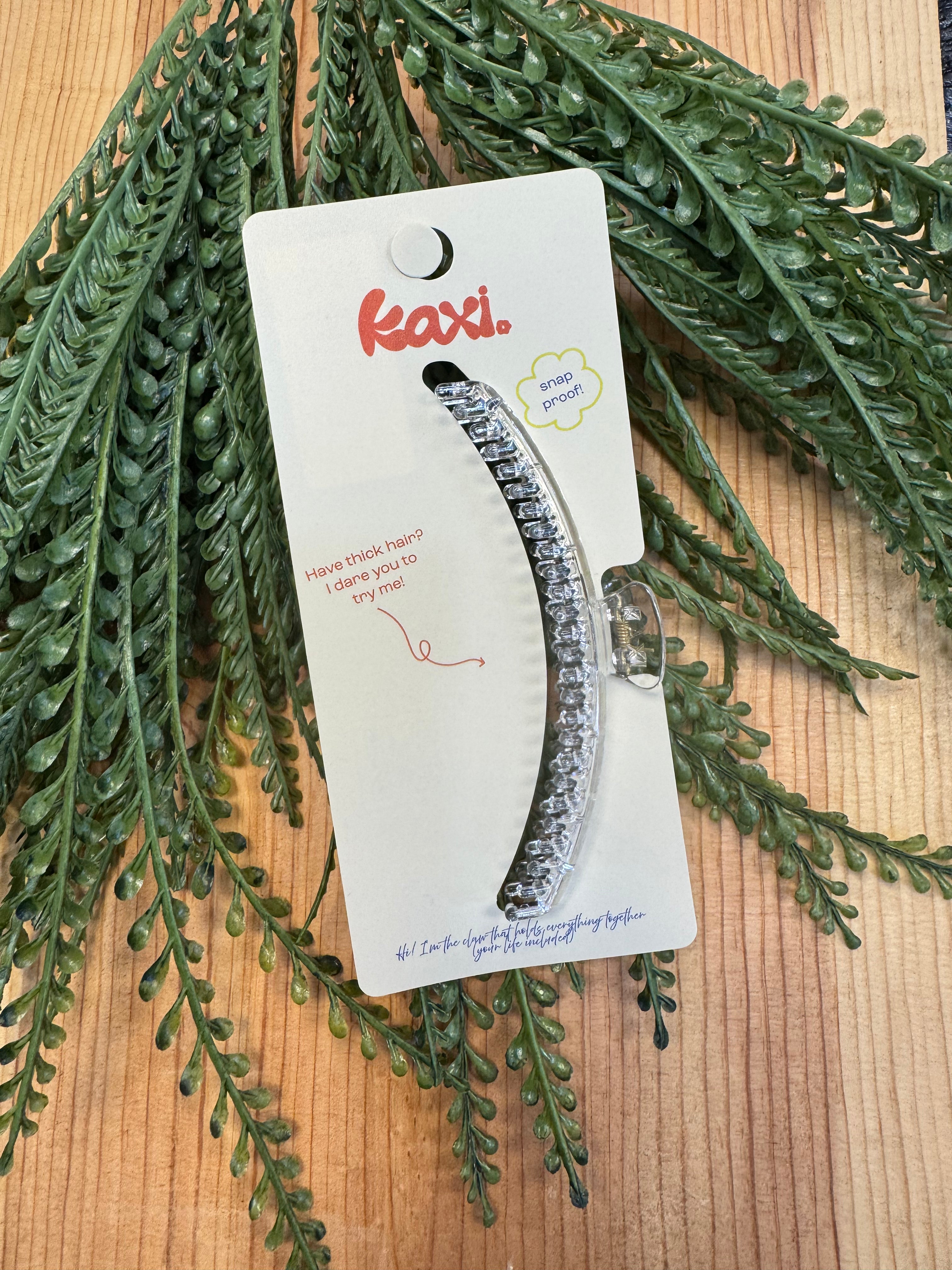 KAXI Hold Everything Claw Clip-Clear-Hair Accessories-kaxi-The Silo Boutique, Women's Fashion Boutique Located in Warren and Grand Forks North Dakota