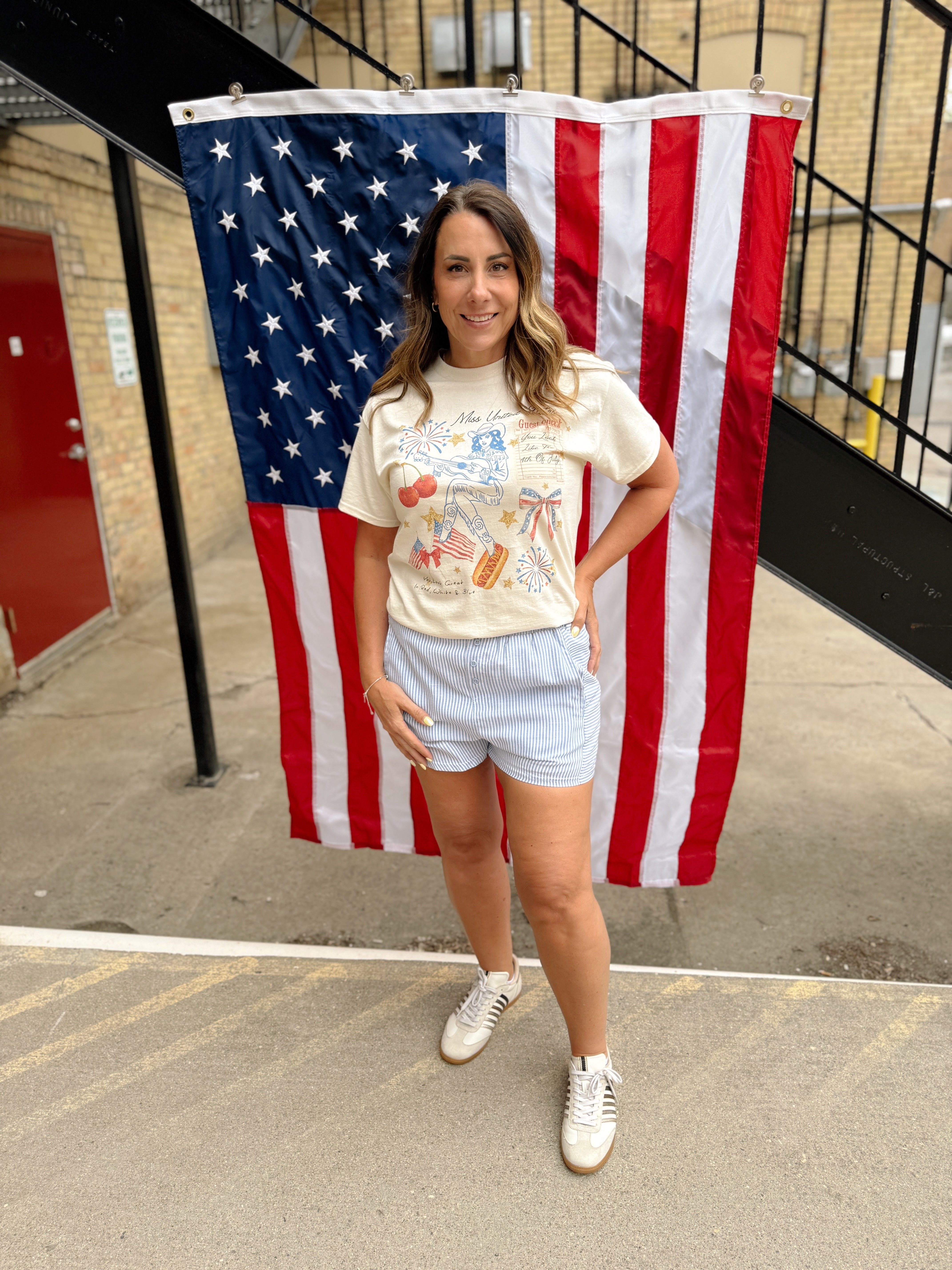 Miss United States Tee-FINAL SALE-Graphic Tees-weekender-The Silo Boutique, Women's Fashion Boutique Located in Warren and Grand Forks North Dakota