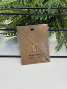 Virgin Mary Necklace-Gold-Necklaces-Fame-The Silo Boutique, Women's Fashion Boutique Located in Warren and Grand Forks North Dakota
