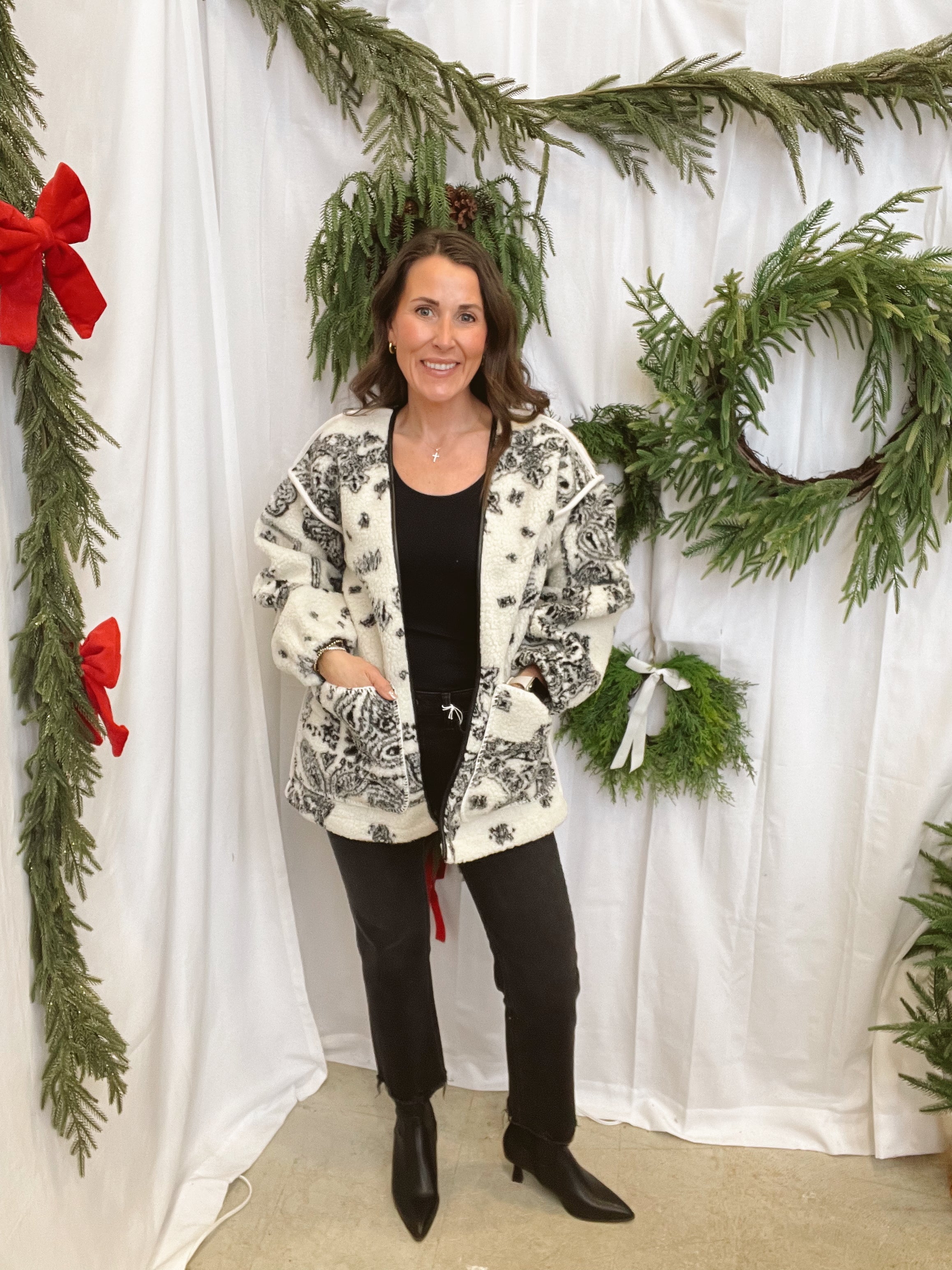 Chalet Sherpa Jacket-Final Sale-Coats & Jackets-by together-The Silo Boutique, Women's Fashion Boutique Located in Warren and Grand Forks North Dakota