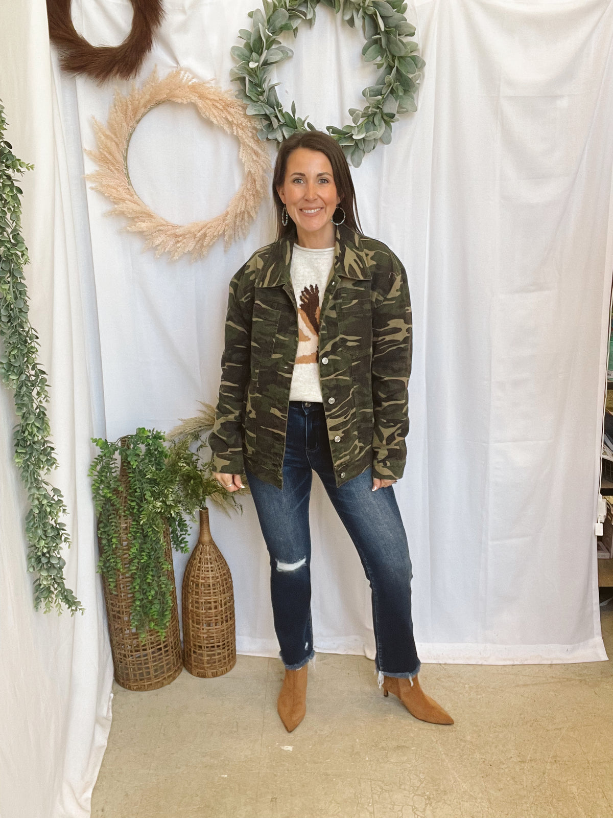 Westbrooke Camo Jacket-Coats & Jackets-lovlov-The Silo Boutique, Women's Fashion Boutique Located in Warren and Grand Forks North Dakota