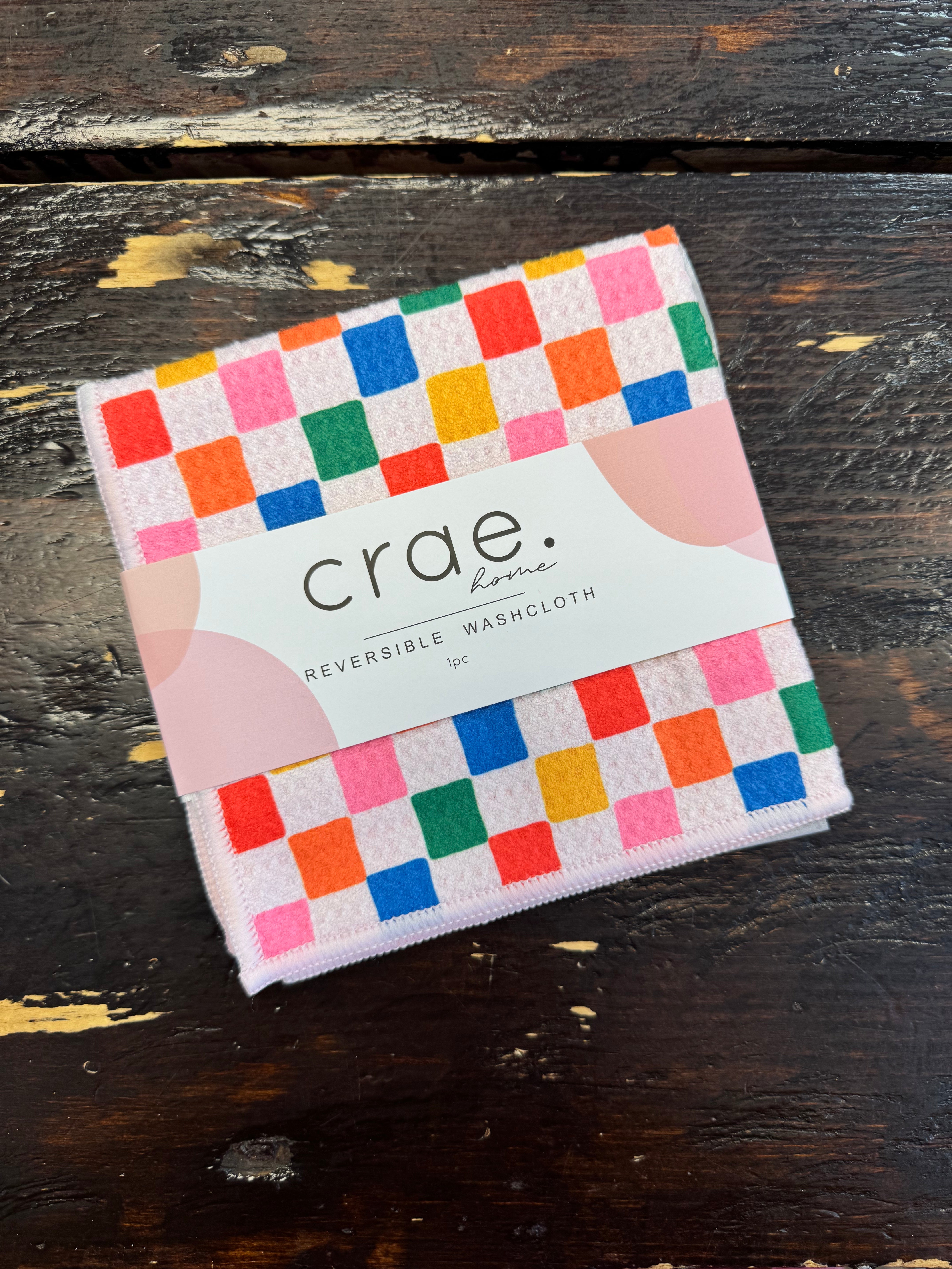 Crae Sorbet Washcloth-Tea Towels-crae-The Silo Boutique, Women's Fashion Boutique Located in Warren and Grand Forks North Dakota
