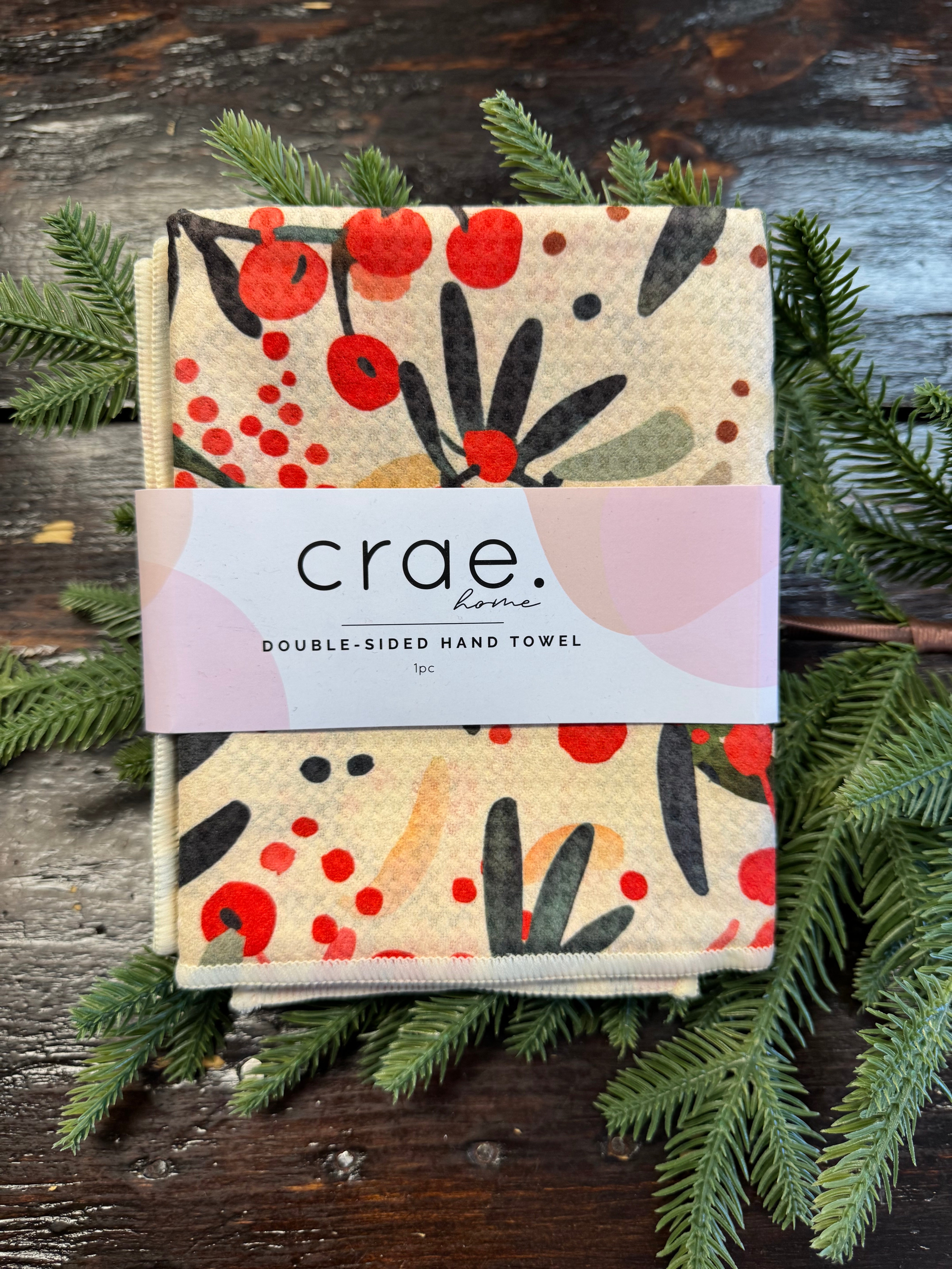 Mistletoe Hand Towel-Tea Towels-crae-The Silo Boutique, Women's Fashion Boutique Located in Warren and Grand Forks North Dakota