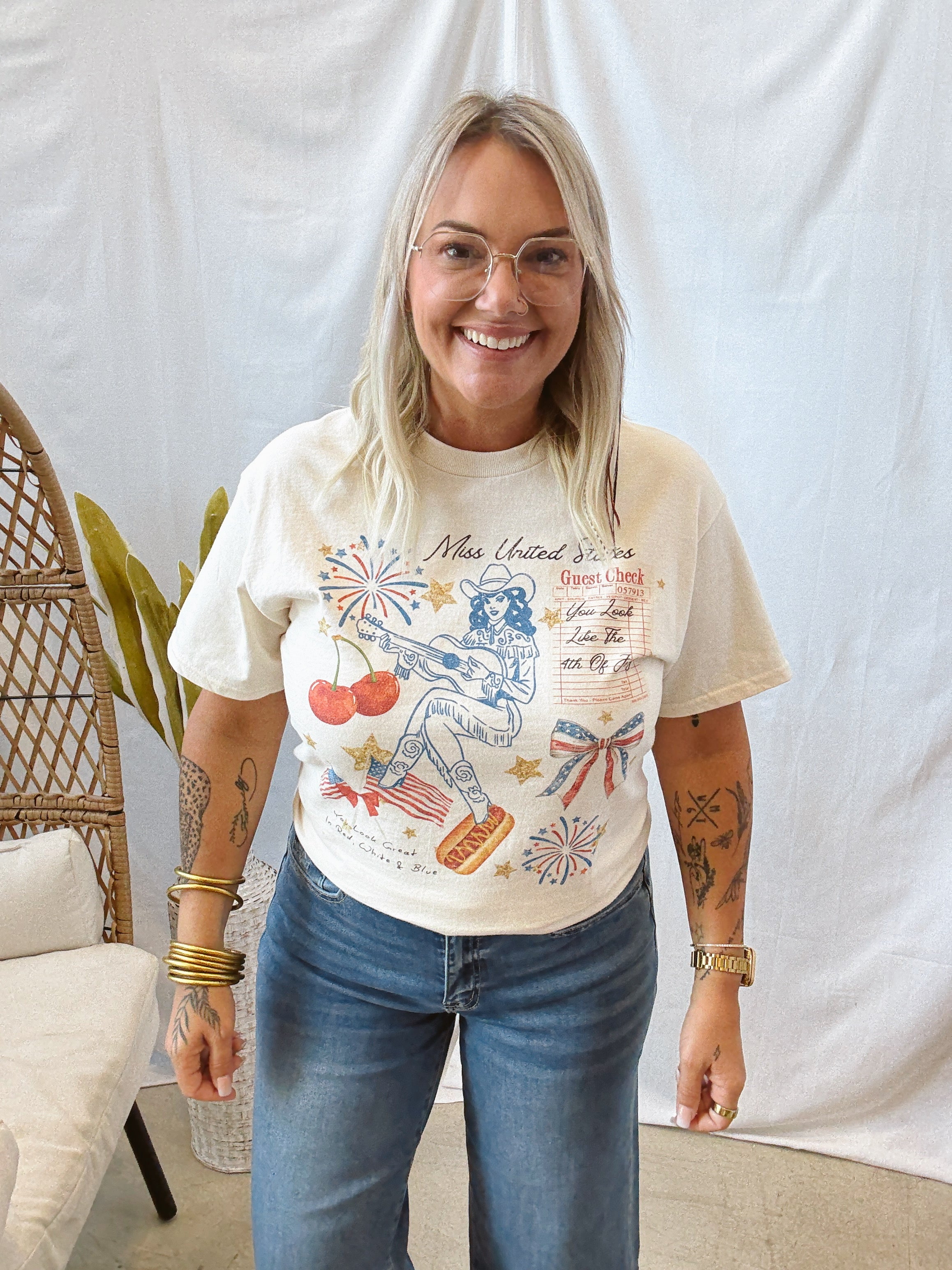 Miss United States Tee-FINAL SALE-Graphic Tees-weekender-The Silo Boutique, Women's Fashion Boutique Located in Warren and Grand Forks North Dakota