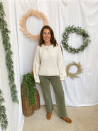 Gracie Boatneck Knit Sweater-Cream-Sweaters-cozy co-The Silo Boutique, Women's Fashion Boutique Located in Warren and Grand Forks North Dakota