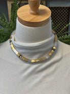 Mixed Triangle Stack Necklace-Necklaces-fame-The Silo Boutique, Women's Fashion Boutique Located in Warren and Grand Forks North Dakota