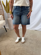 KUT Hailey Bermuda Jean Shorts-Final Sale-Shorts-Kut-The Silo Boutique, Women's Fashion Boutique Located in Warren and Grand Forks North Dakota