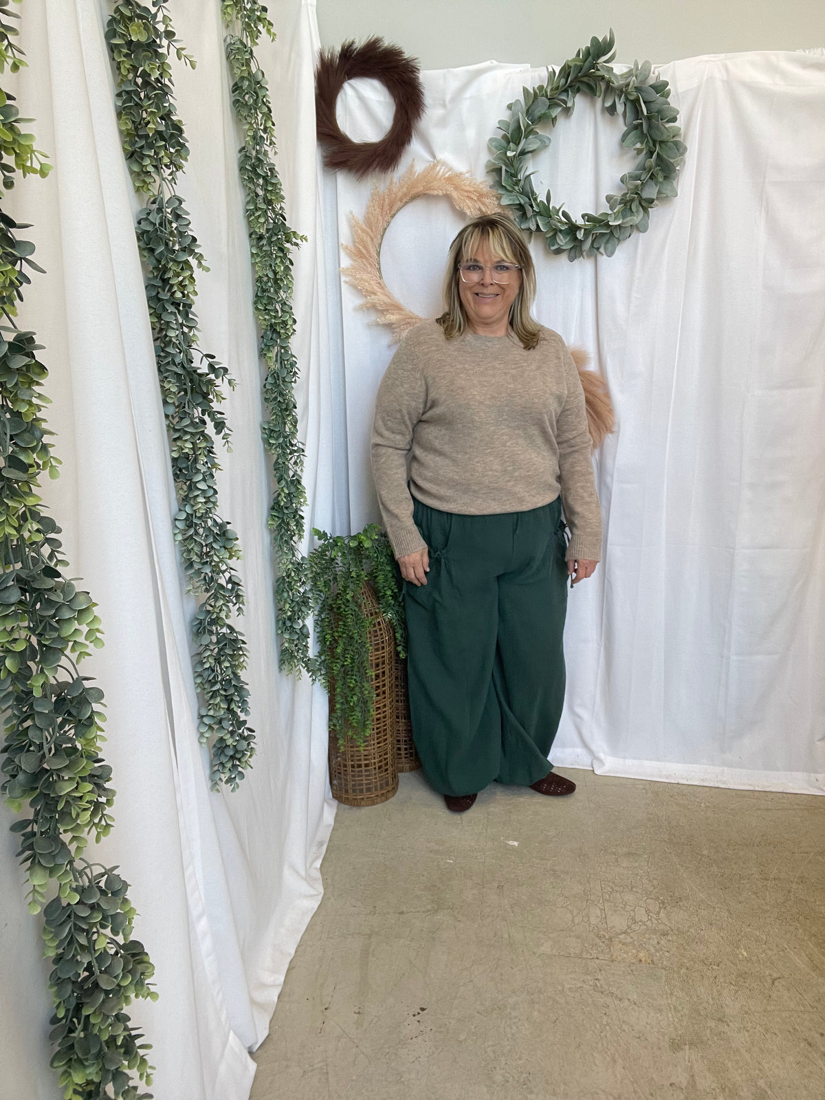 Vonnie Sweater-Mushroom-Long Sleeve Tops-be cool-The Silo Boutique, Women's Fashion Boutique Located in Warren and Grand Forks North Dakota