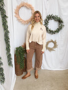 Cowboy on a Horse Sweater-Cream-Sweaters-eesome-The Silo Boutique, Women's Fashion Boutique Located in Warren and Grand Forks North Dakota
