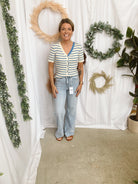 Bayeas Bella Wide Leg Jeans-Light Wash-Jeans-bayeas-The Silo Boutique, Women's Fashion Boutique Located in Warren and Grand Forks North Dakota