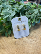 Jacqueline Polished Bubble Hoop-Amanda Blu-The Silo Boutique, Women's Fashion Boutique Located in Warren and Grand Forks North Dakota