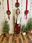 Kenzie Leather Skirt-Burgundy-Skirts-hyfve-The Silo Boutique, Women's Fashion Boutique Located in Warren and Grand Forks North Dakota