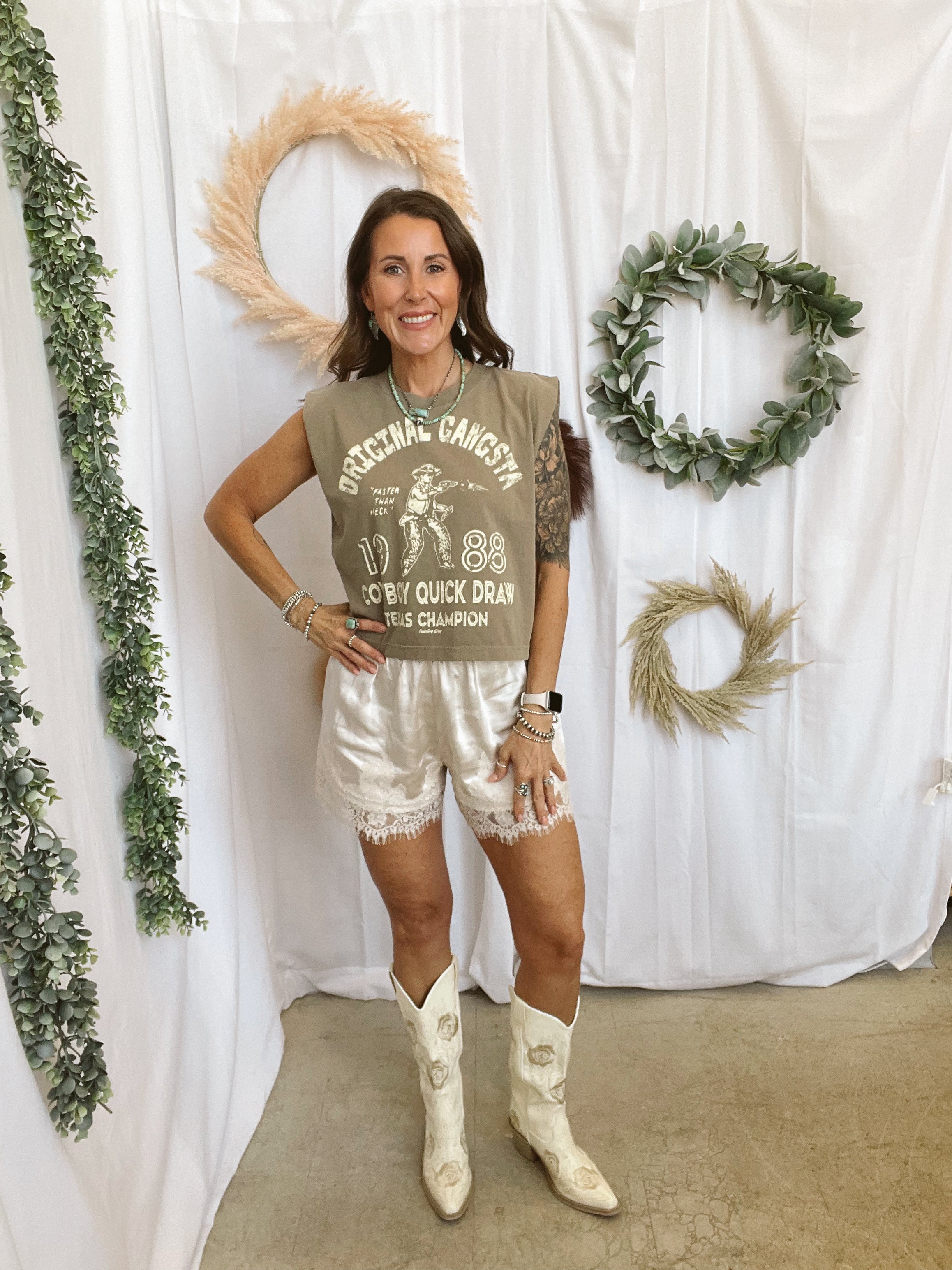 Original Gangsta Tank Top-Tank Tops-country deep-The Silo Boutique, Women's Fashion Boutique Located in Warren and Grand Forks North Dakota