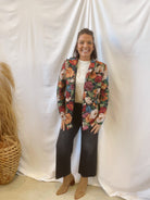 Floral Heritage Blazer-Blazers-entro-The Silo Boutique, Women's Fashion Boutique Located in Warren and Grand Forks North Dakota