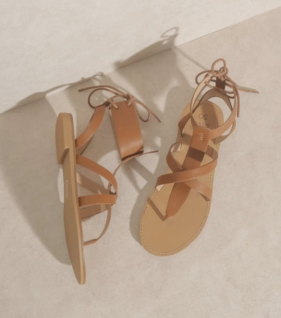 Oasis Society Blaze Sandal-Brown-Sandals-oasis society-The Silo Boutique, Women's Fashion Boutique Located in Warren and Grand Forks North Dakota