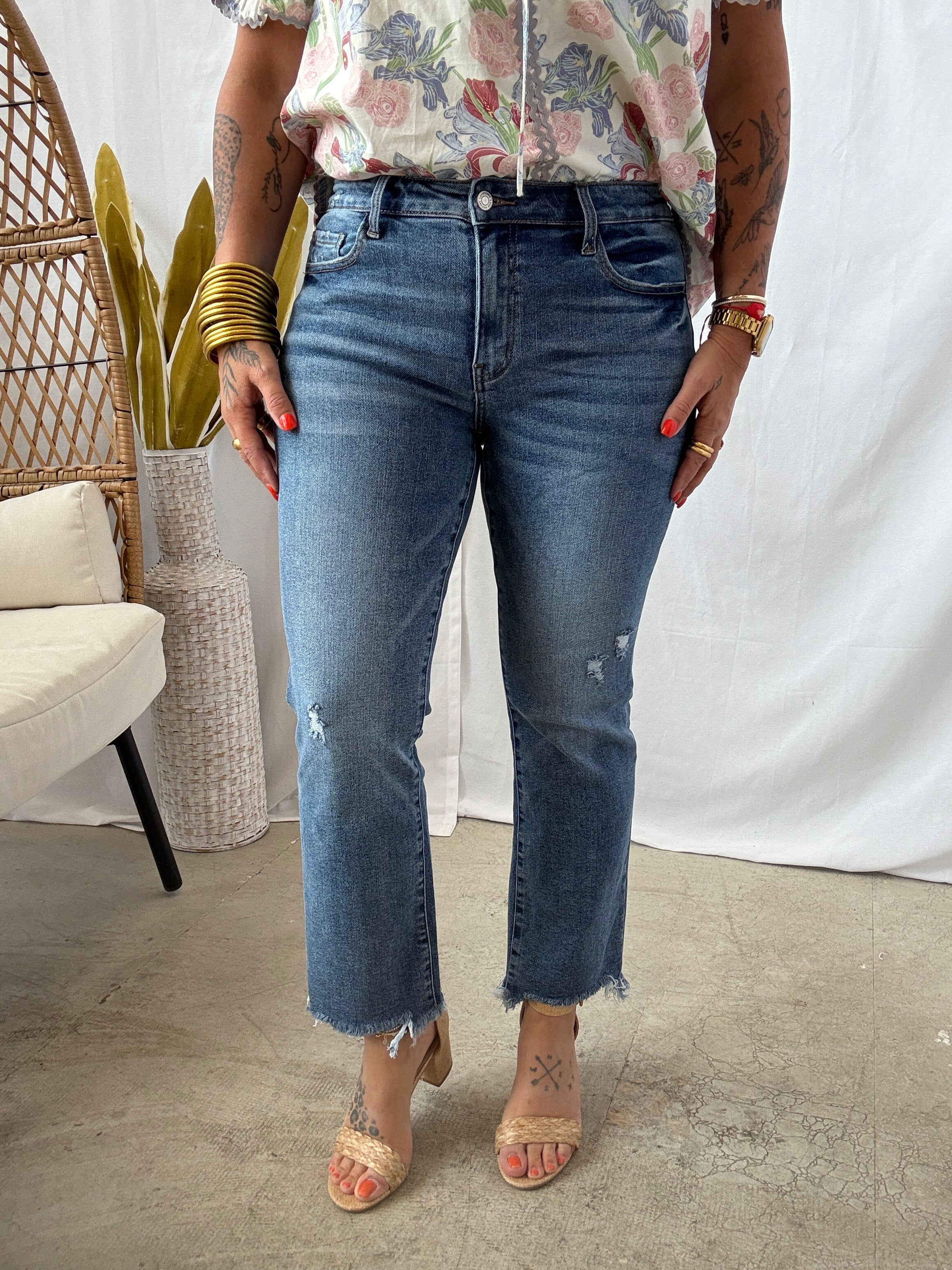 Lovervet Empathy Crop Jeans-Final Sale-Jeans-lovervet-The Silo Boutique, Women's Fashion Boutique Located in Warren and Grand Forks North Dakota