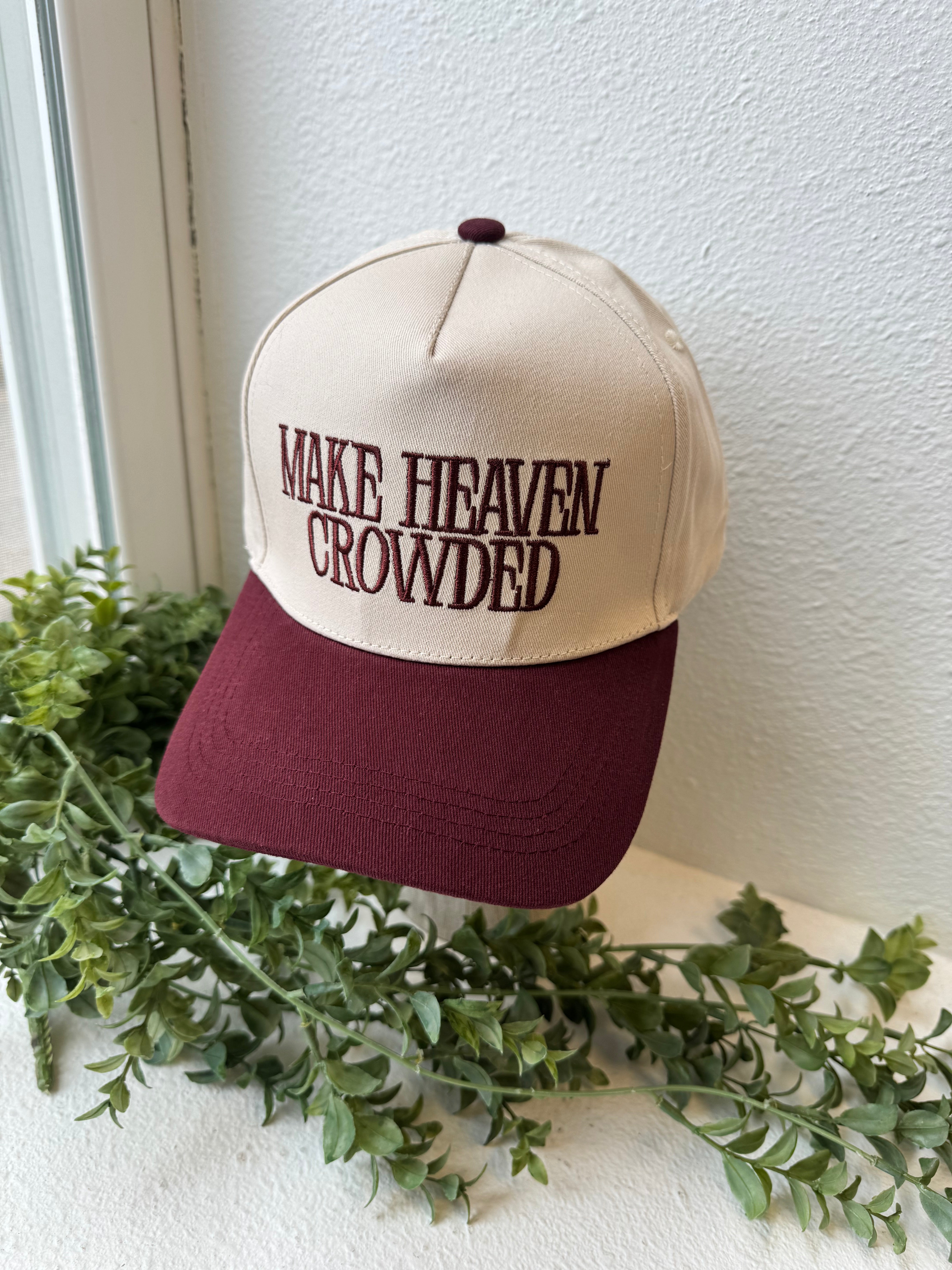 Zen Make Heaven Crowded Hat Cap-Raisin-Hats-Zenana-The Silo Boutique, Women's Fashion Boutique Located in Warren and Grand Forks North Dakota