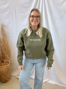 He's Farming Sweatshirt-Sweatshirts-american farm company-The Silo Boutique, Women's Fashion Boutique Located in Warren and Grand Forks North Dakota