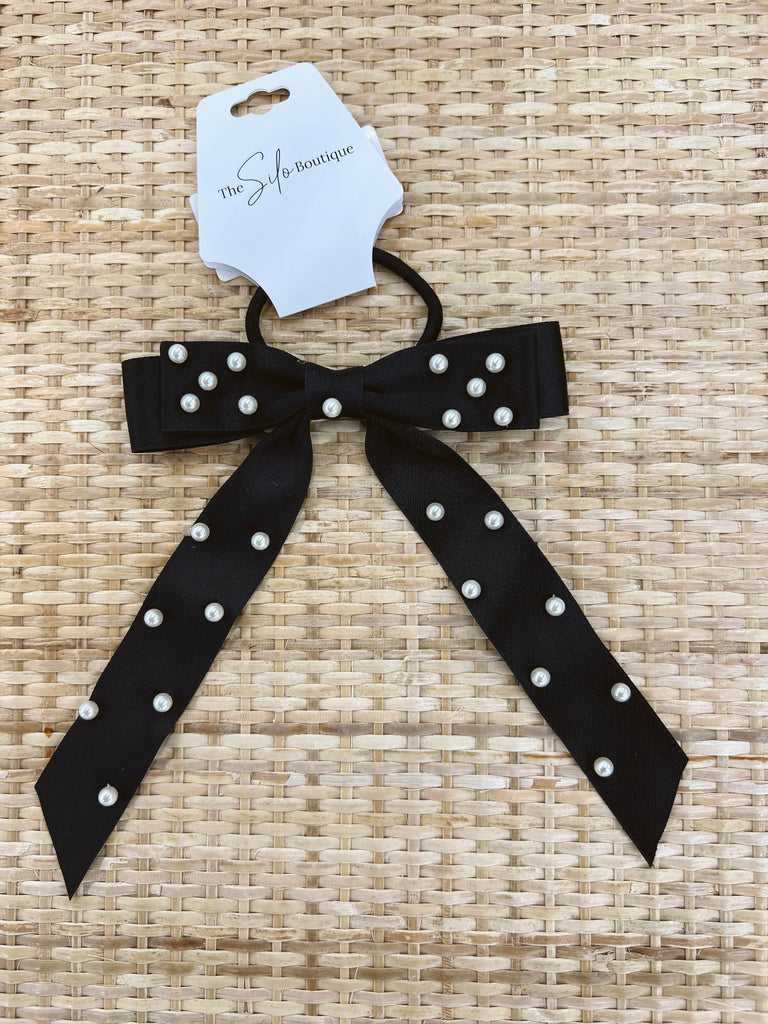 Sunday Ribbon Pony Tail-Hair Accessories-T-The Silo Boutique, Women's Fashion Boutique Located in Warren and Grand Forks North Dakota