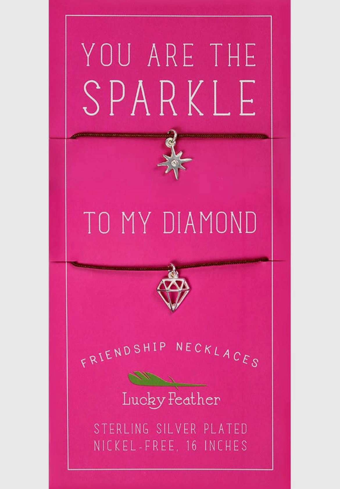 Friendship Necklace - Sparkle/Diamond-Bracelets-lucky feather-The Silo Boutique, Women's Fashion Boutique Located in Warren and Grand Forks North Dakota