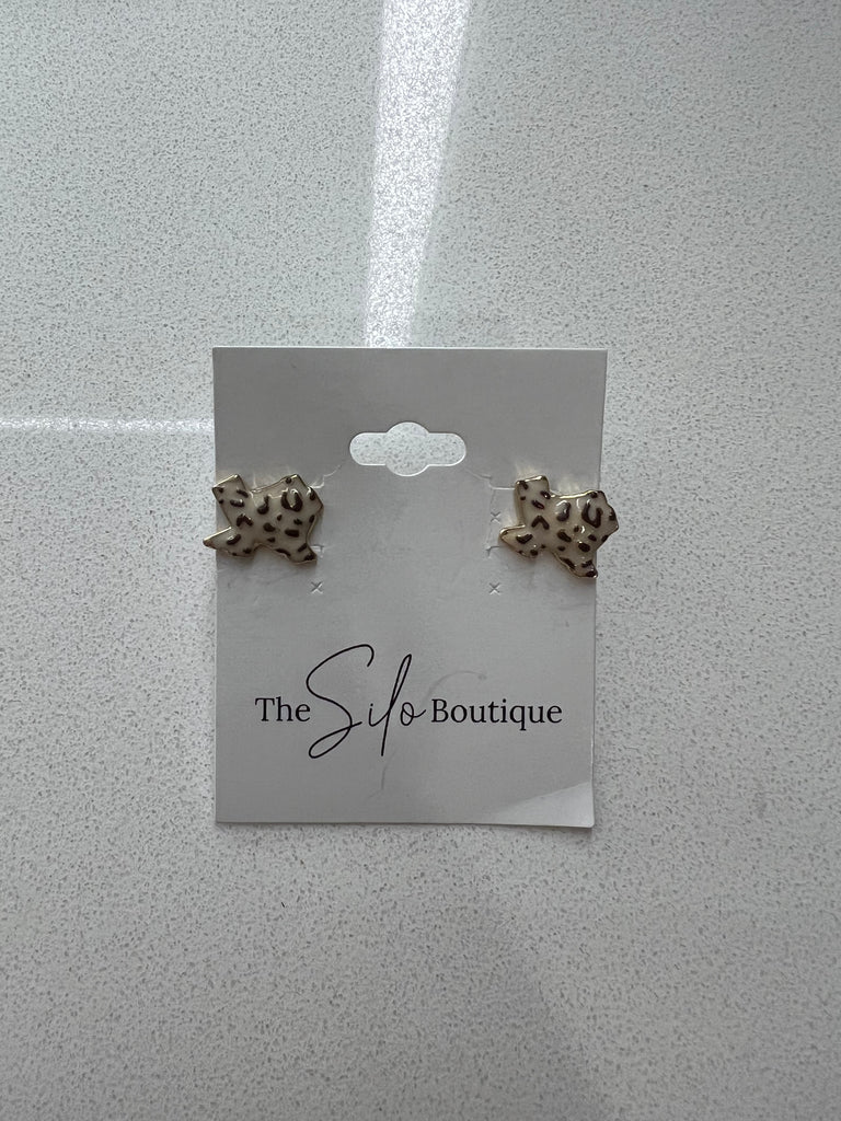Texas Earrings-earrings-Dallas Market-The Silo Boutique, Women's Fashion Boutique Located in Warren and Grand Forks North Dakota