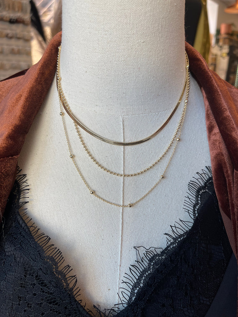 Kenze Multi Layered Necklace-Necklaces-kenze-The Silo Boutique, Women's Fashion Boutique Located in Warren and Grand Forks North Dakota