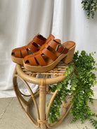 Beast Presley Sandal-Camel-Sandals-Beast-The Silo Boutique, Women's Fashion Boutique Located in Warren and Grand Forks North Dakota