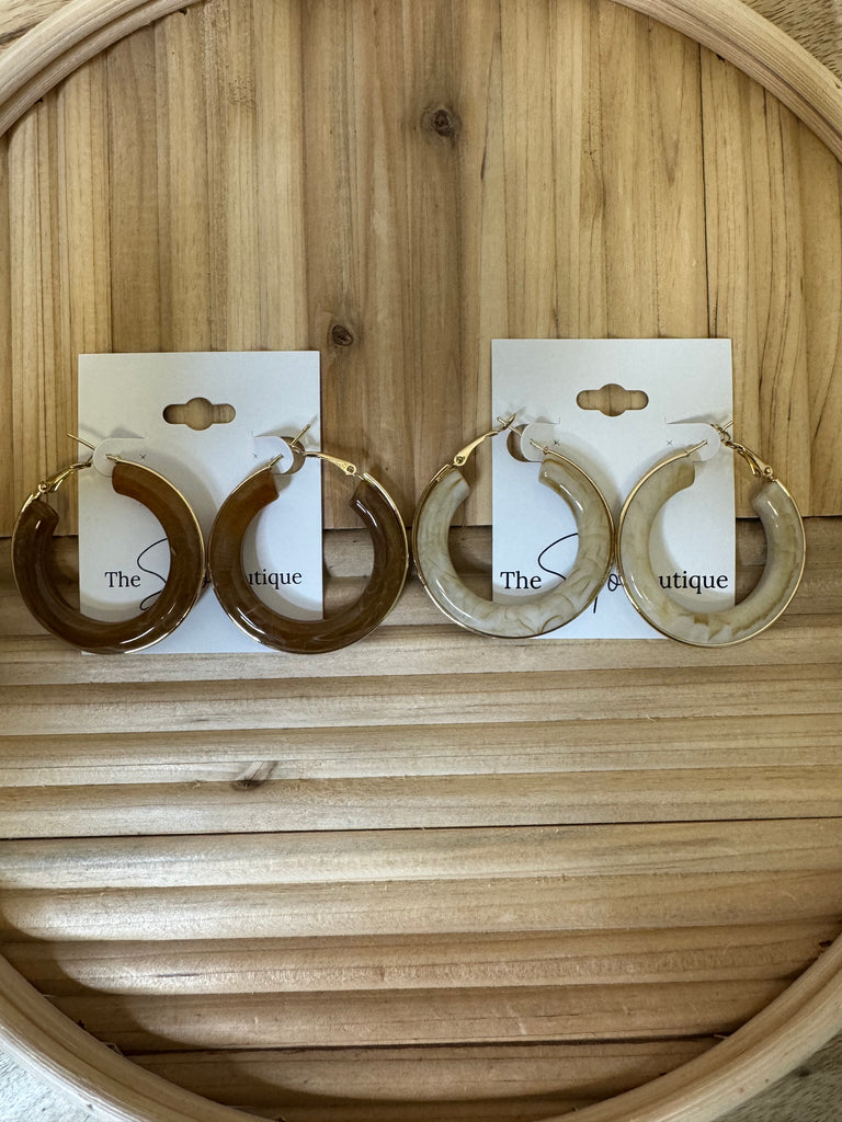 Latch Hoop Earrings-earrings-Fame-The Silo Boutique, Women's Fashion Boutique Located in Warren and Grand Forks North Dakota