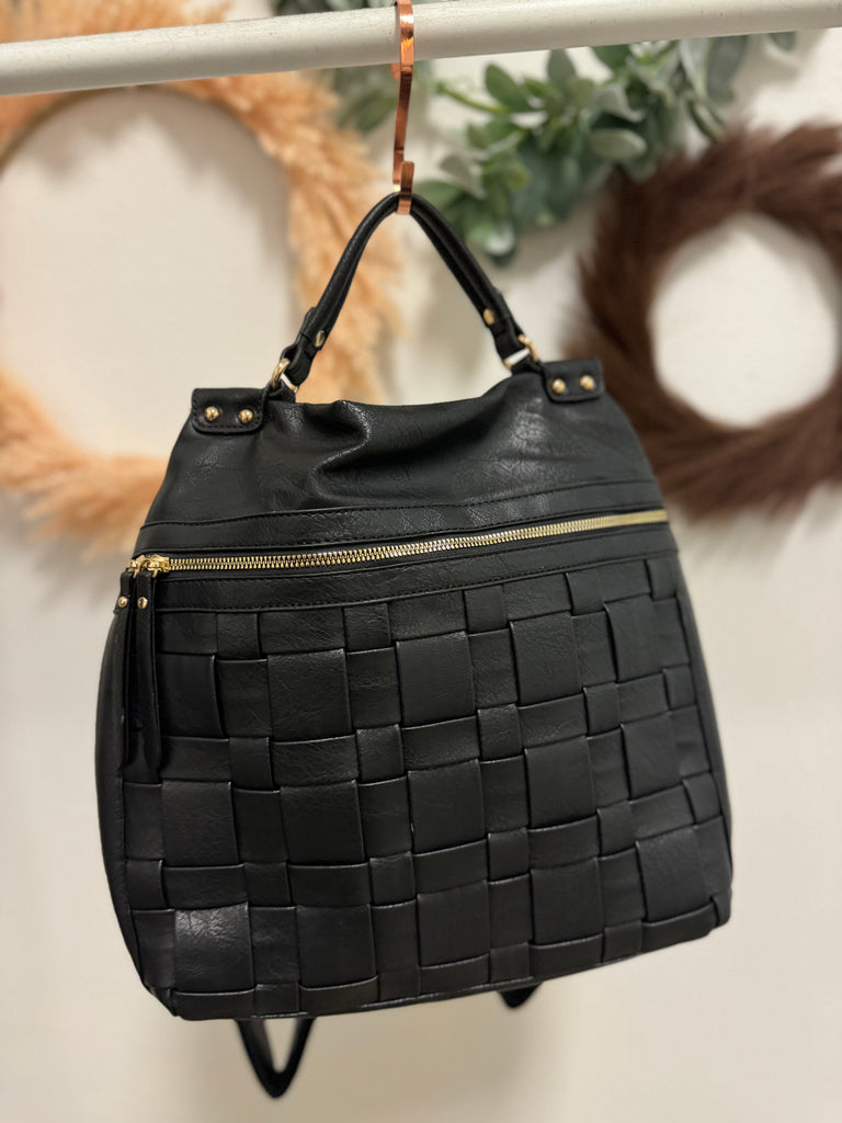 Woven Backpack Purse-Purses-princess purse-The Silo Boutique, Women's Fashion Boutique Located in Warren and Grand Forks North Dakota