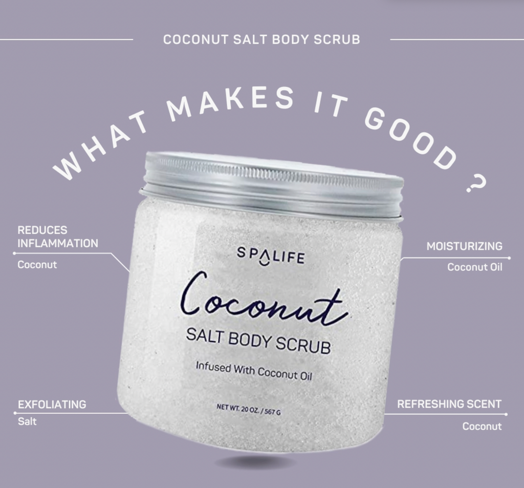 Coconut Salt Body Scrub-Bath Bombs-spa life-The Silo Boutique, Women's Fashion Boutique Located in Warren and Grand Forks North Dakota