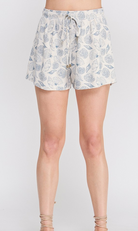 Seashell Print Shorts-Final Sale-Shorts-allie Rose-The Silo Boutique, Women's Fashion Boutique Located in Warren and Grand Forks North Dakota