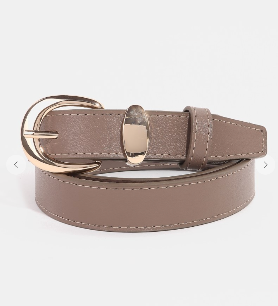 Crescent Belt-Khaki-Belts-Fame-The Silo Boutique, Women's Fashion Boutique Located in Warren and Grand Forks North Dakota