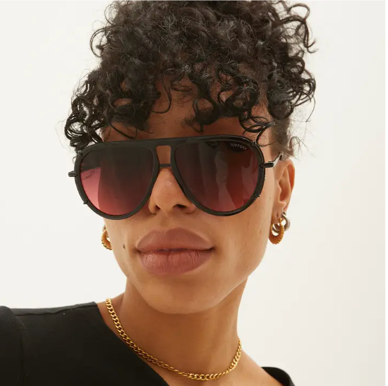TopFoxx Ivy Ruby Sunglasses-Sunglasses-topfoxx-The Silo Boutique, Women's Fashion Boutique Located in Warren and Grand Forks North Dakota